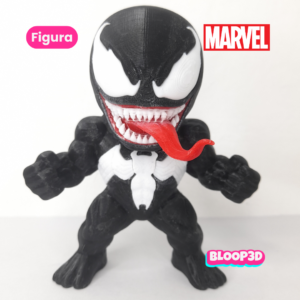 Figura de Venom chibi impresa en 3D – 10 cm