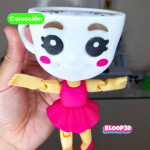 Figura de Ballerina Capuccina impresa en 3D – 10 cm Brainrot