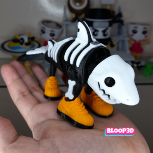 Figura de Tralalero Tralala Halloween impresa en 3D – 10 cm