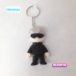 Llavero flexible de Satoru impreso en 3D