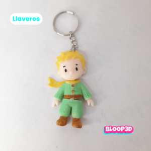Llavero flexible de El Principito impreso en 3D