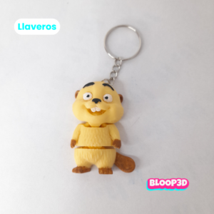Llavero flexible de Hopper impreso en 3D