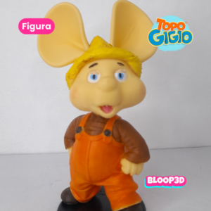 Figura de Topo Gigio impresa en 3D – 10 cm