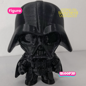 Figura de Darth Vader chibi impresa en 3D – 10 cm