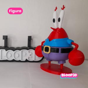 Figura de Don Cangrejo impresa en 3D – 12 cm