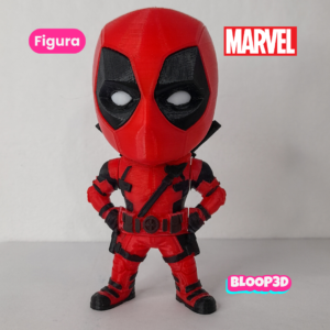 Figura de Deadpool chibi impresa en 3D – 10 cm
