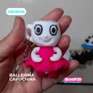 Llaveros baby Brainrot - Ballerina Capuccina