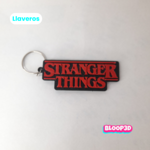 Llaveros de Stranger Things impresos en 3D