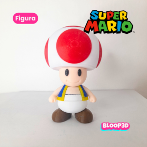 Figura de Toad impresa en 3D – 12 cm