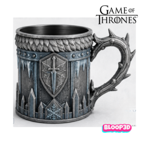 Taza inspirada en Game of Thrones impresa en 3D – versión hielo