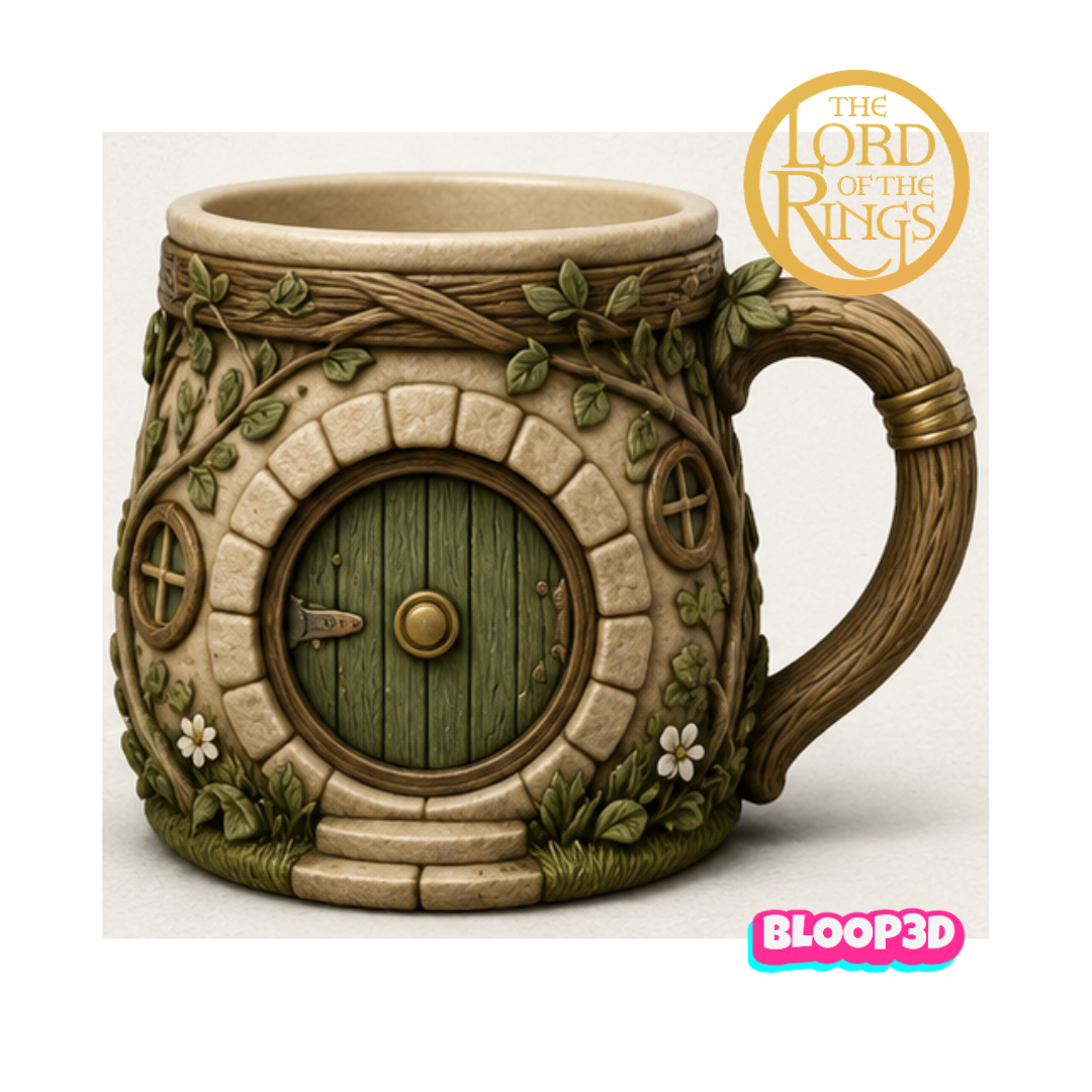 Taza inspirada en El Hobbit impresa en 3D