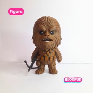 Chewbacca Chibi – Figura Star Wars impresa en 3D de 10 cm
