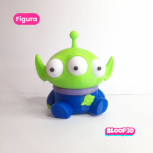 Figura Marcianito de Toy Story impresa en 3D | 8 cm con ojitos móviles